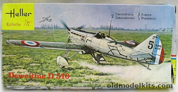 Heller 1/72 Dewoitine D-510 - French Air Force or Navy, 102 plastic model kit